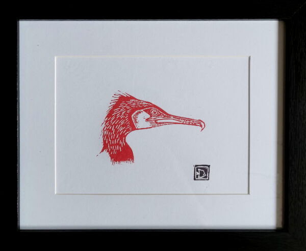 Kormoran Linoldruck